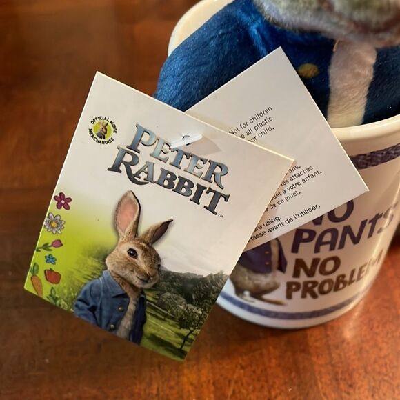 Peter Rabbit Ceramic Mug and Plush Stuffed Animal Toy NEW - Picture 3 of 9